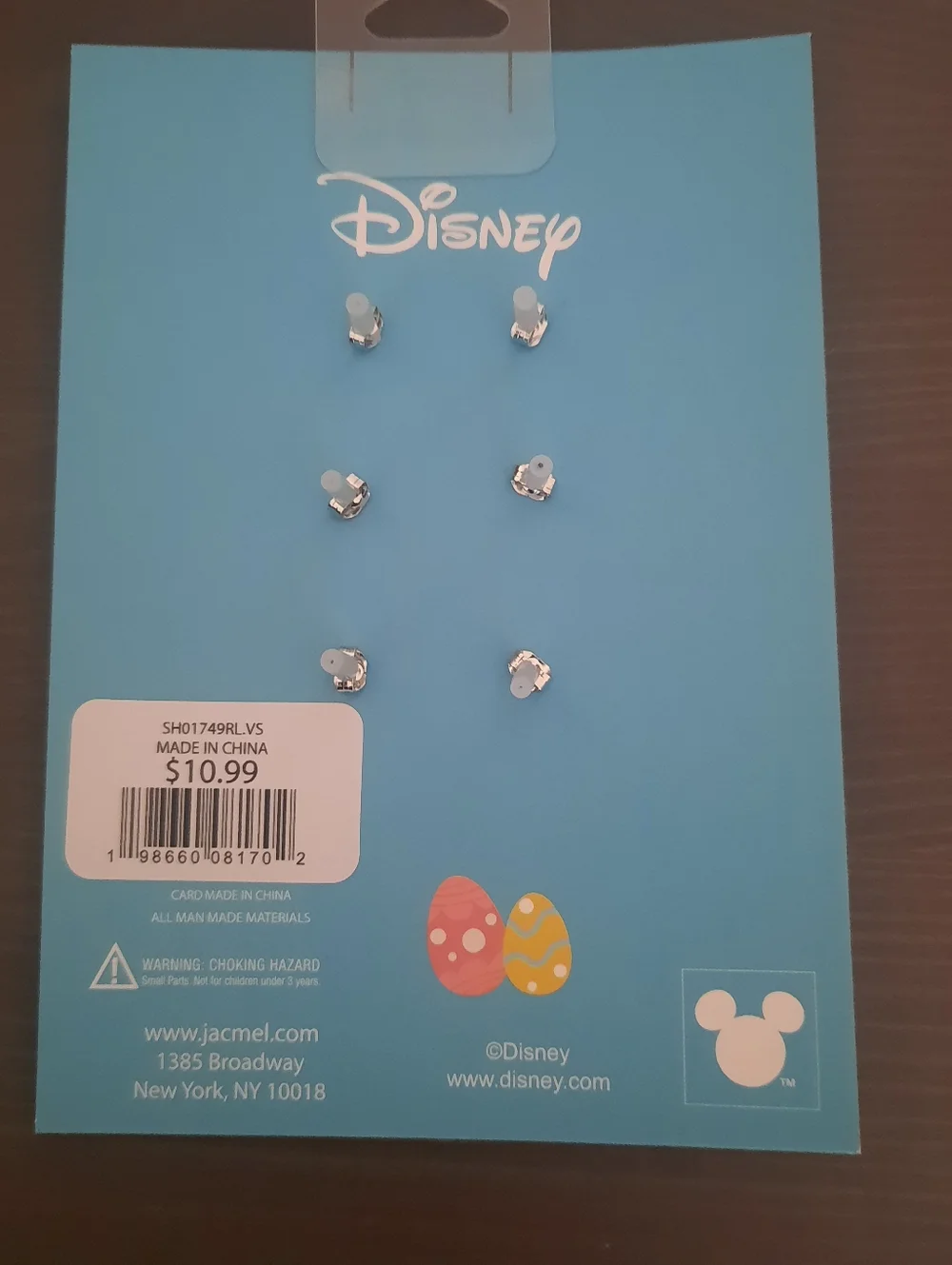 Disney Easter Themed Stitch Bow Hair Clip & Set Of Earrings